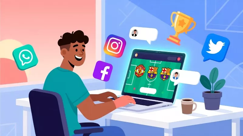 Création d'une ligue de pronos sur ordinateur avec invitations d'amis