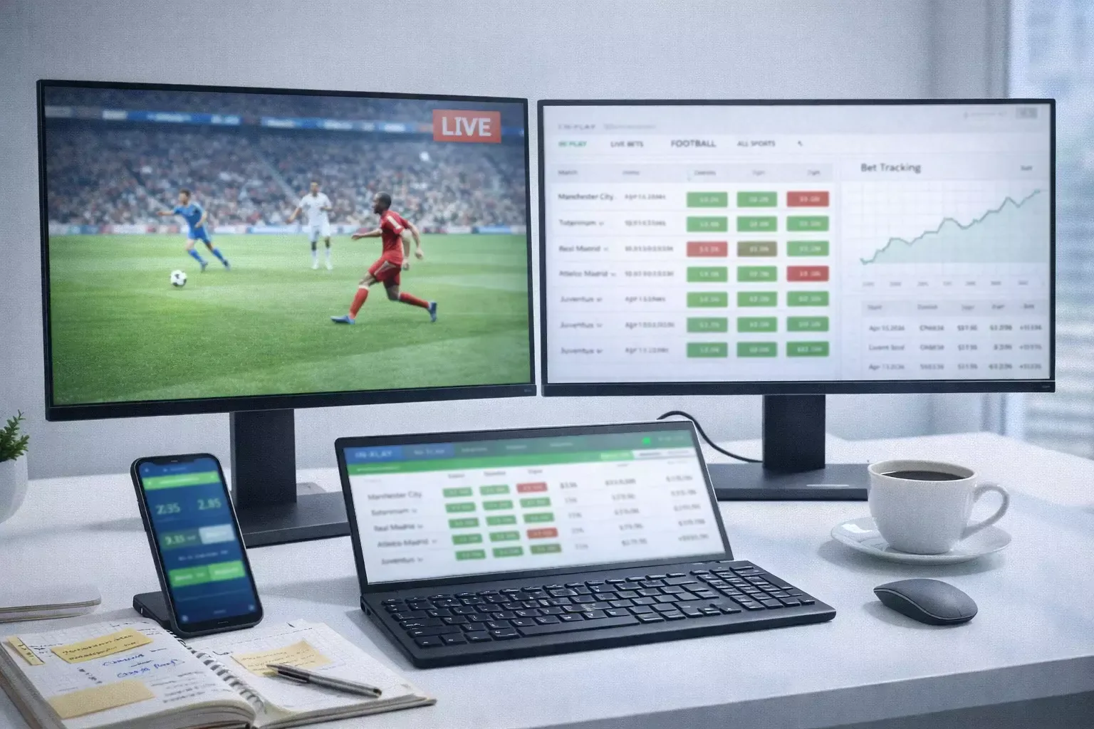 Configuration multi-écrans et setup technique pour le parieur efficace